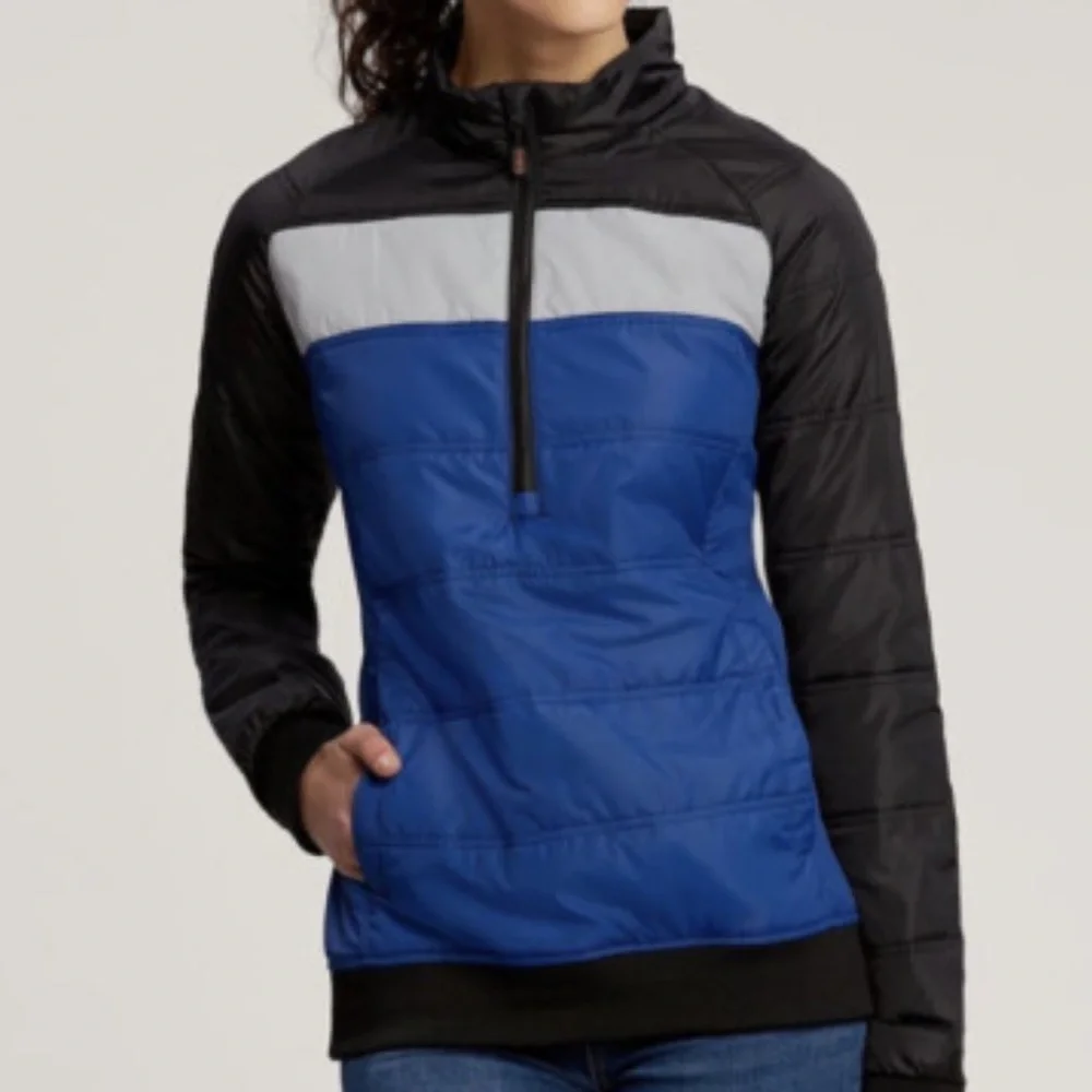 Cutter & Buck Ski Jacket, CBUK Women's Blue, Black, White Thaw Half Zip, XS, NWT